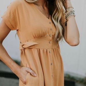 Roolee mustard yellow dress